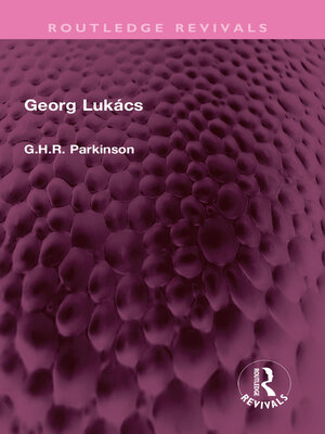 cover image of Georg Lukács